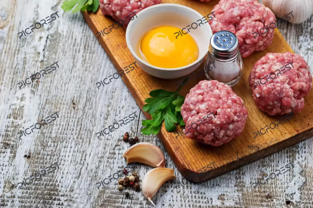 دانلود عکس گوشت اندازه گیری شده برای وعده‌های غذایی